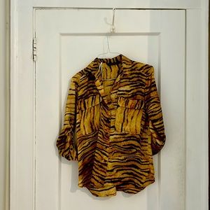 Animal print satin blouse Zara - xs